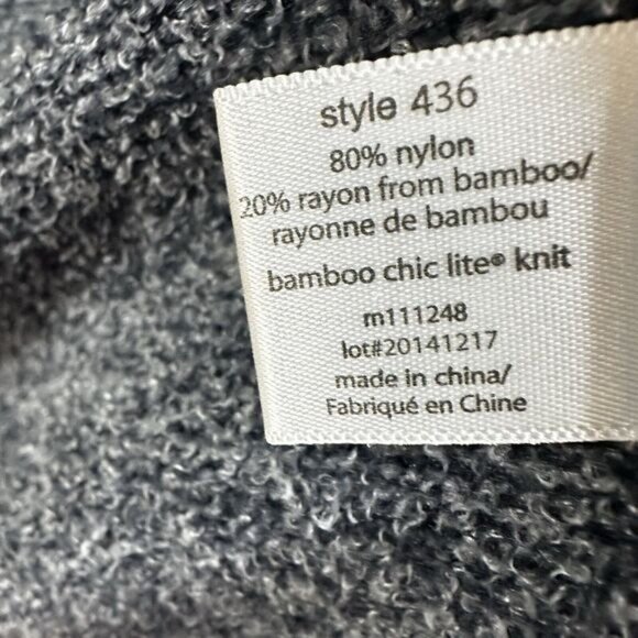 Barefoot Dreams Bamboo Chic Lite Gray Cardigan Size S/M Casual Minimalist - Picture 4 of 6